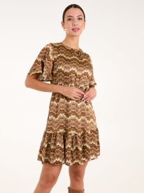 Crew Neck Mini Dress
