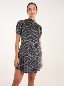 Puff Sleeve Swing Dress
