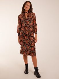 Raglan Keyhole Midi Dress