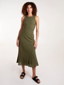 Bias Cut Midi Dress