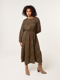 Animal Print Midi Dress