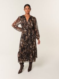 Button Front Midi Dress