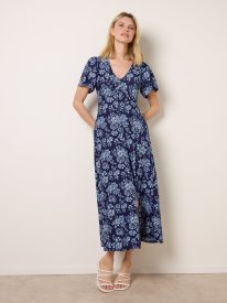 Floral Button Through Midi Dress