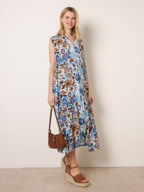 V Neck Loose Fit Maxi Dress