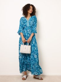 Embellished Kimono Style V Front Dress