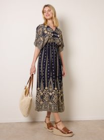 Floral Border Design Dress
