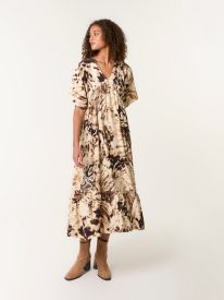 Abstract Animal Print Dress