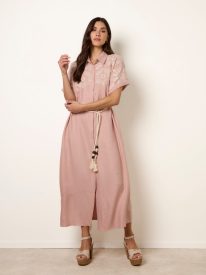 Floral Cutwork Embroidery Dress